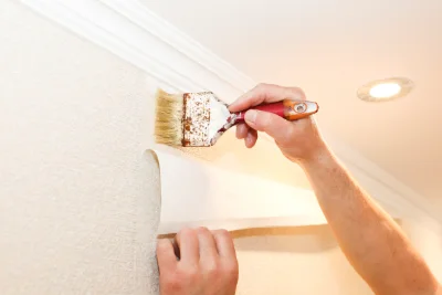 Pose de papier peint à Lignou — revêtements muraux et toiles de verre